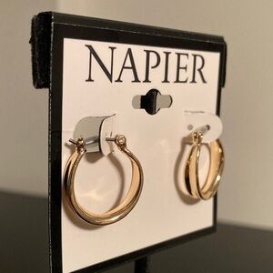 Napier Gold Hoop Earrings